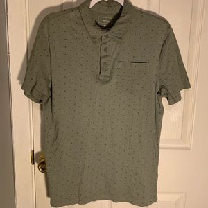 Sonoma Short Sleeve 1/4 Button Up Shirt Patterned